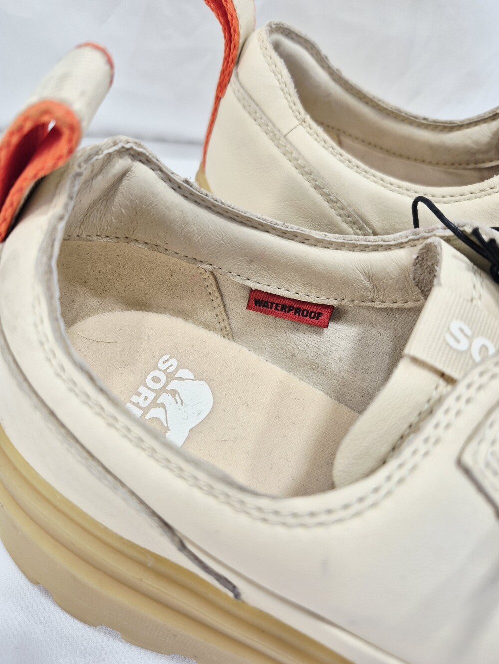Sorel Caribou X Cream Waterproof Leather Platform Shoes Women's 11M NWT - Picture 6 of 13